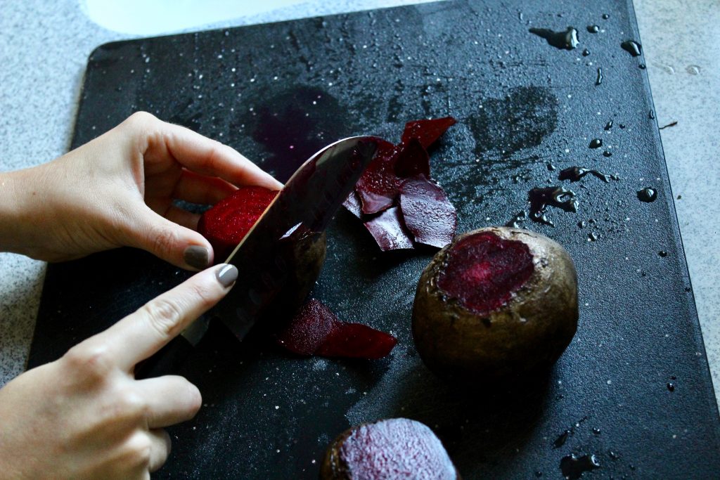 Roasted Beets With Goat Cheese & Balsamic Glaze