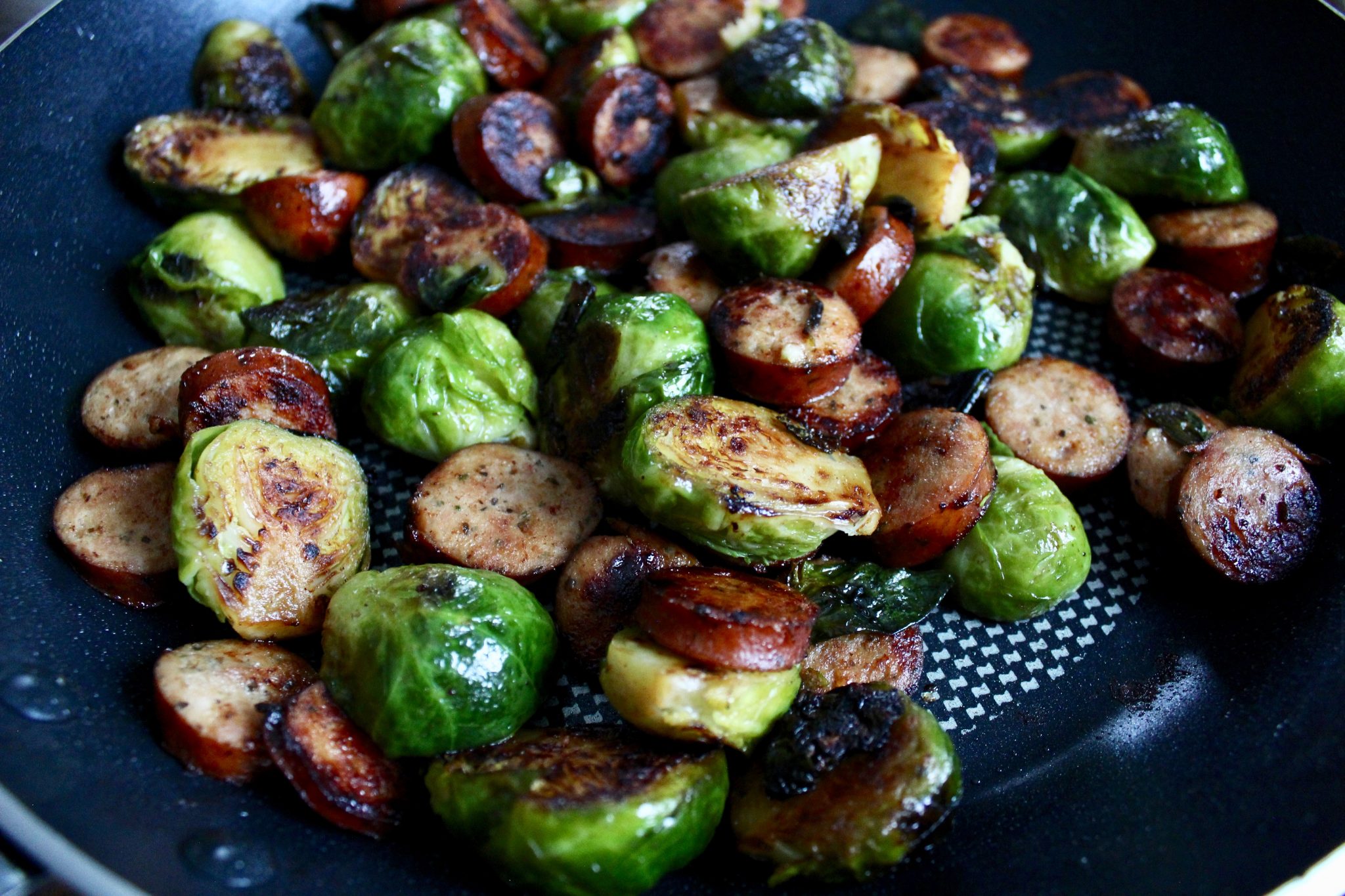 One-Pan Chicken, Sausage, and Brussels Sprouts Recipe