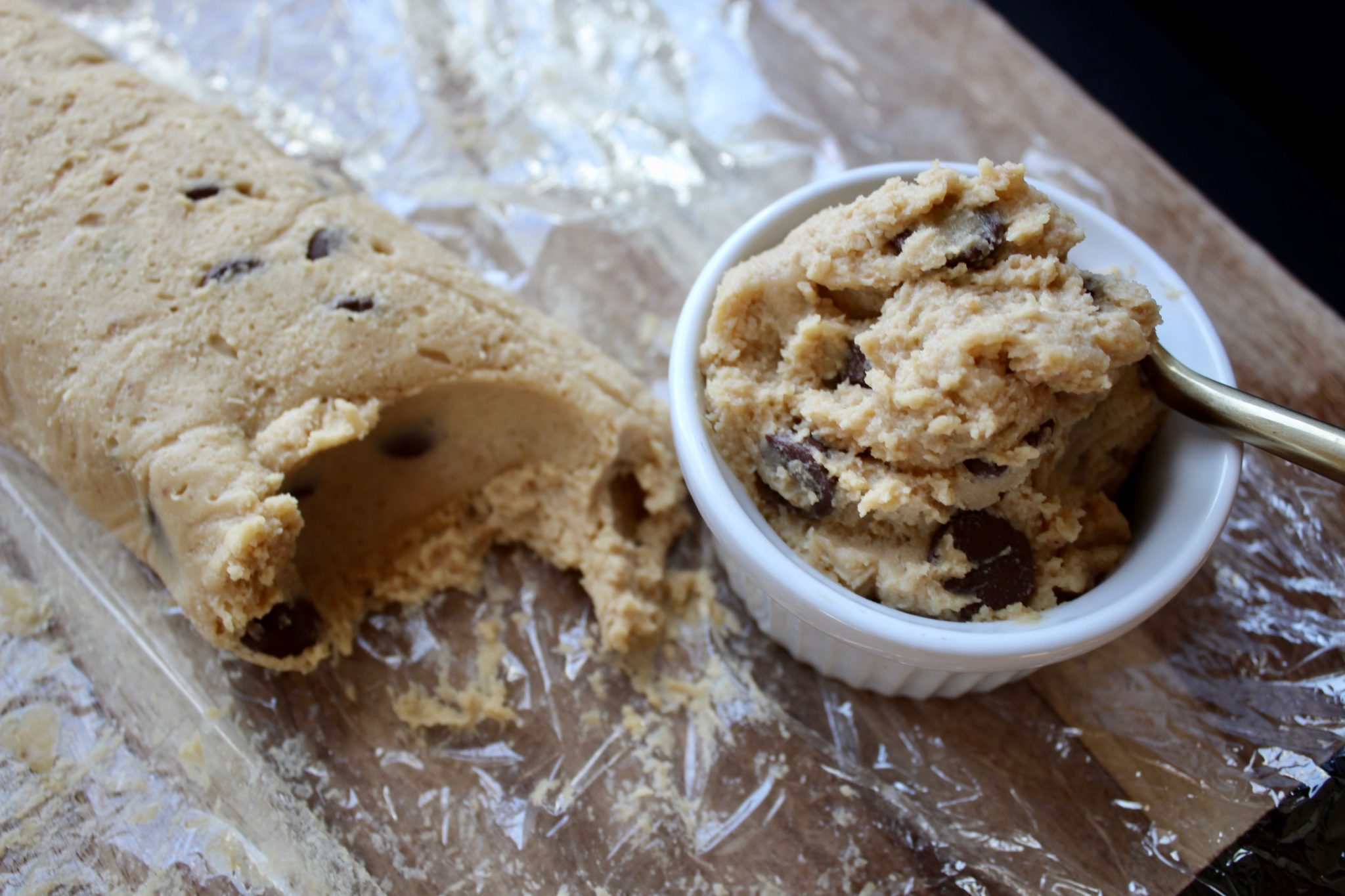 Healthy Edible Chocolate Chip Peanut Butter Cookie Dough