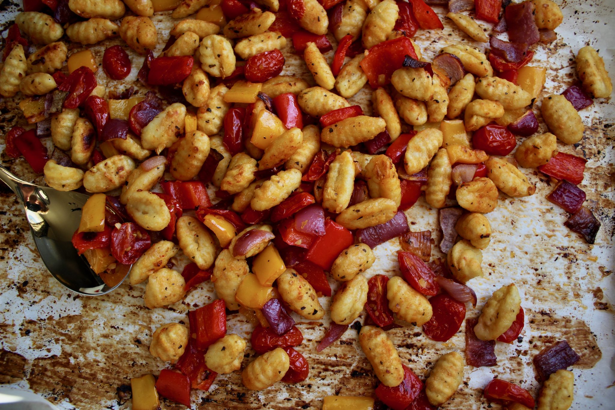 One Pan Roasted Gnocchi + Vegetables