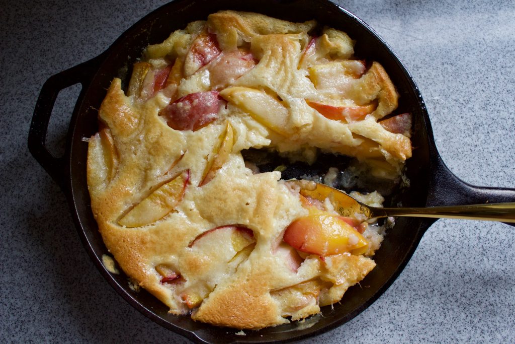 Cast Iron Skillet Peach Cobbler