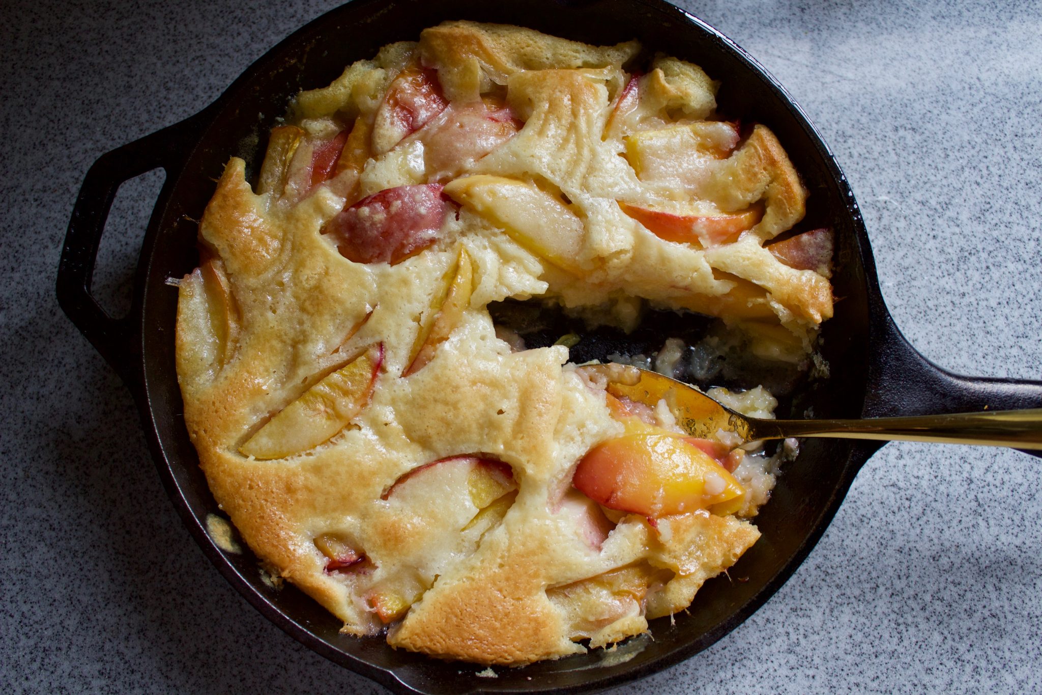 Skillet Peach Cobbler