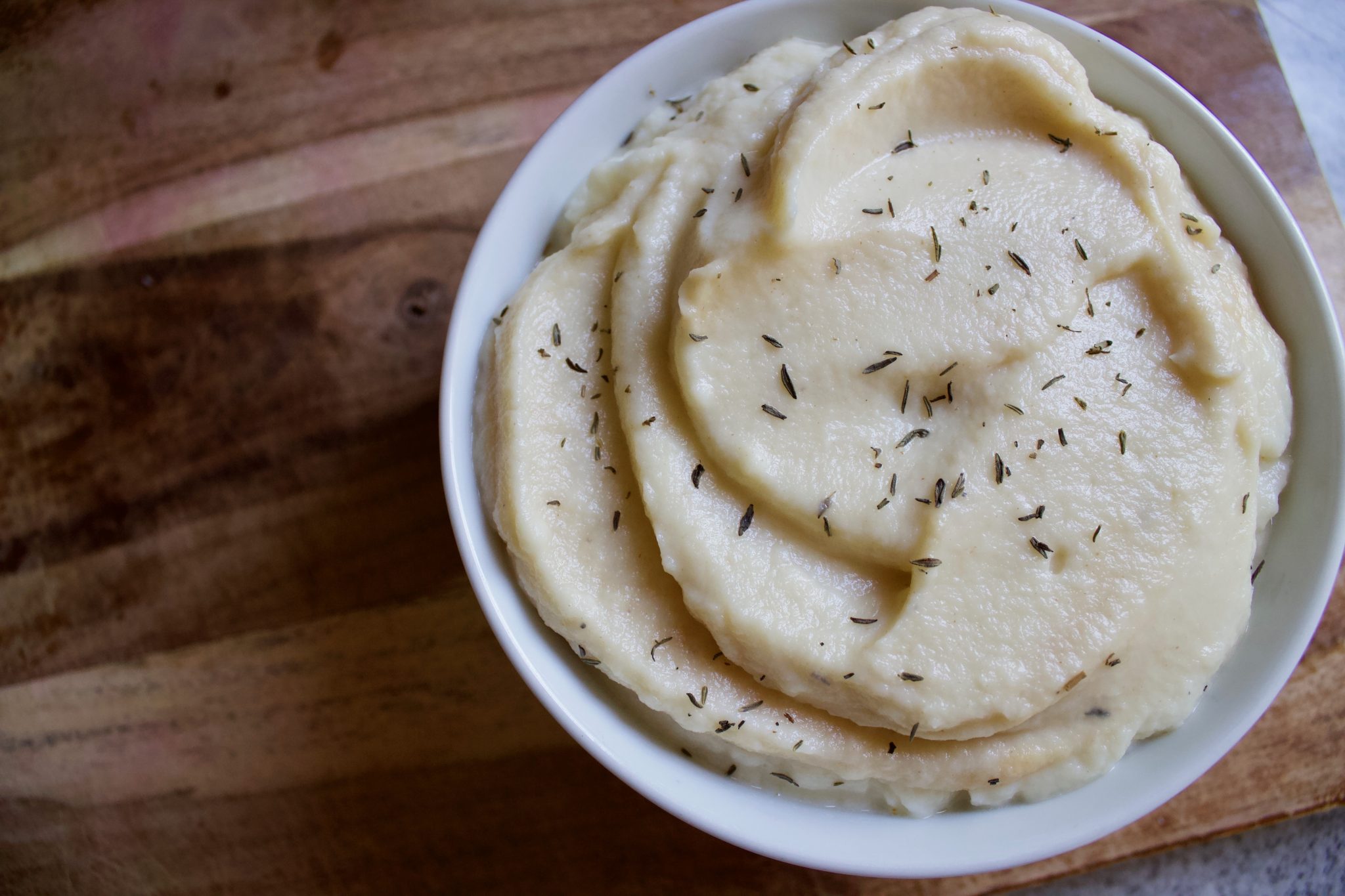 The Best Garlic Mashed Cauliflower