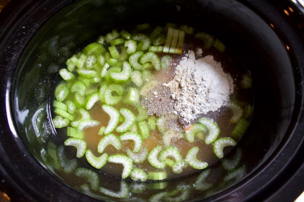 Slow Cooker Buffalo Chicken Soup • FIVEheartHOME