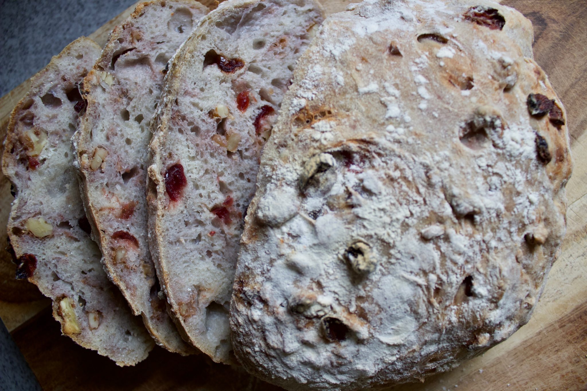 Easy Cranberry And Walnut Artisan Bread