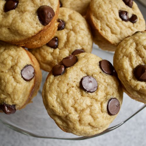 Chocolate Chip Banana Protein Muffins