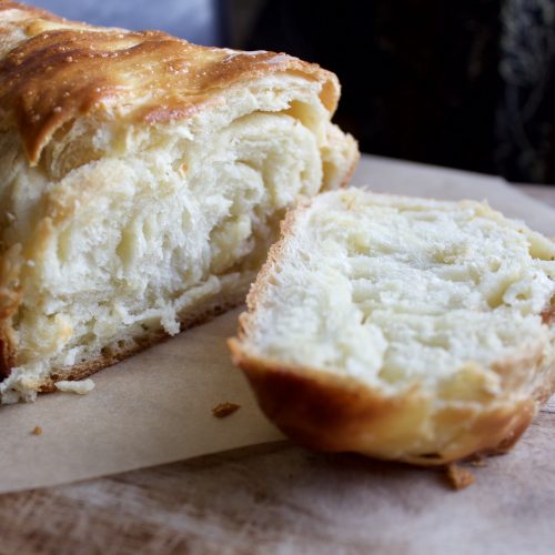 Flaky Honey Brioche Bread