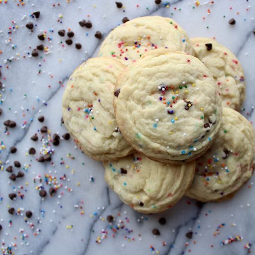 Sprinkle Cookies With Chocolate Chips