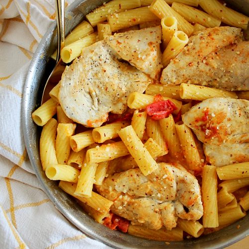 Chicken And Pasta With Lemon-Cream Sauce