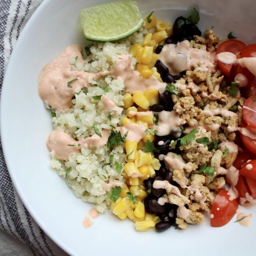 Healthy Chicken Burrito Bowls