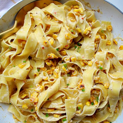 Pappardelle With Roasted Sweet Corn