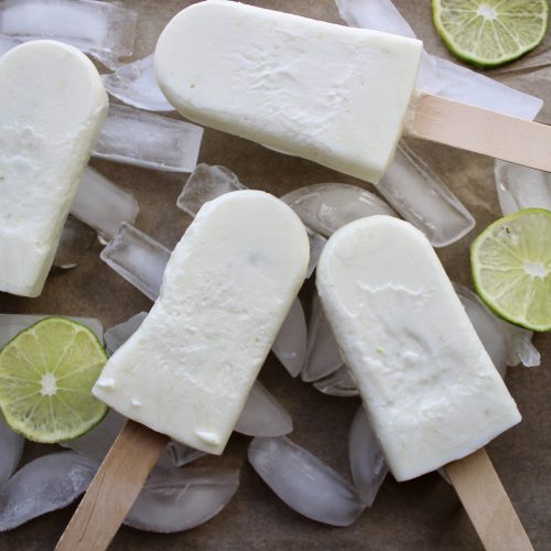 Greek Yogurt Lime Pops