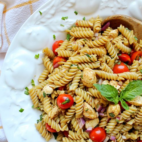 Balsamic Caprese Pasta Salad