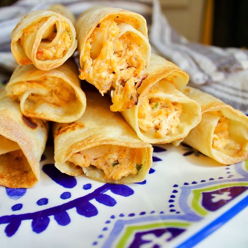 Easy Baked Chicken Taquitos