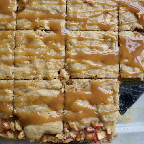 Caramel Apple Blondies