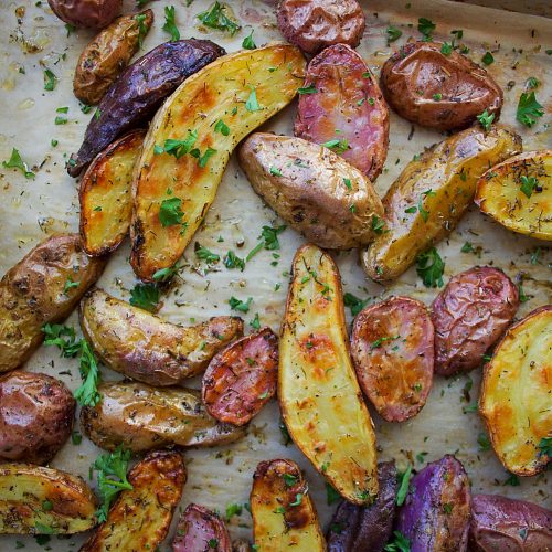 Salt And Vinegar Roasted Potatoes - The Hungry Lyoness