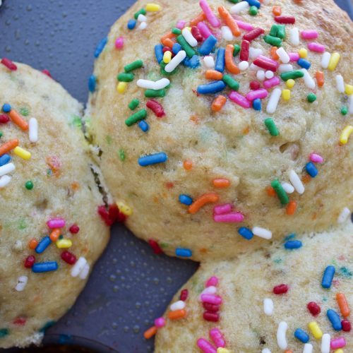 Banana Sprinkle Muffins