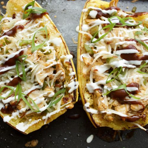 BBQ Chicken Spaghetti Squash