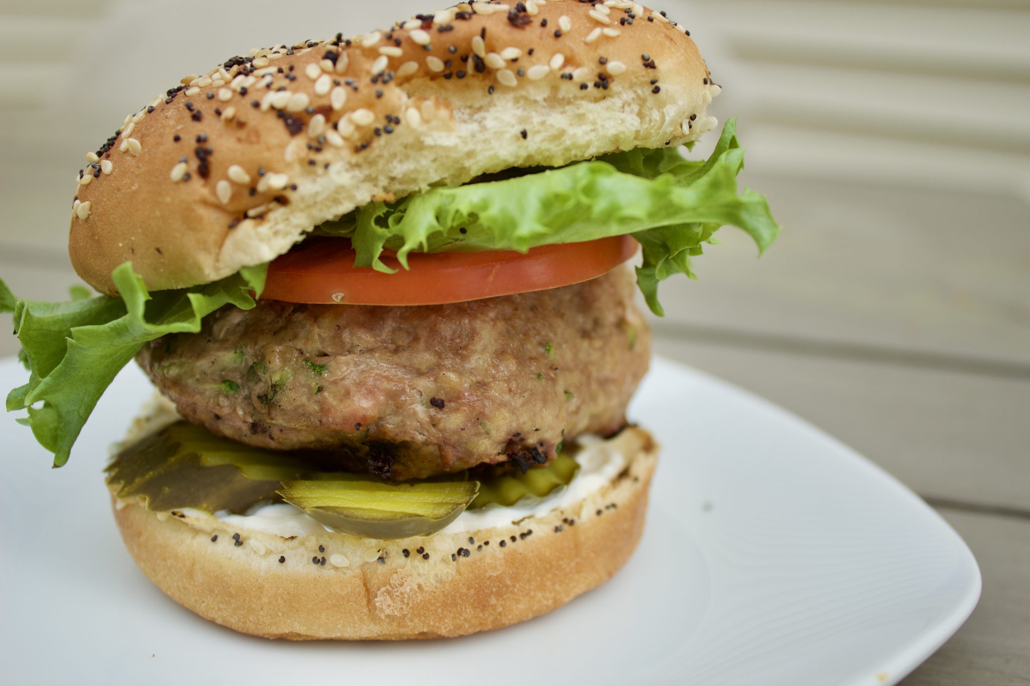Grilled Turkey Zucchini Burgers