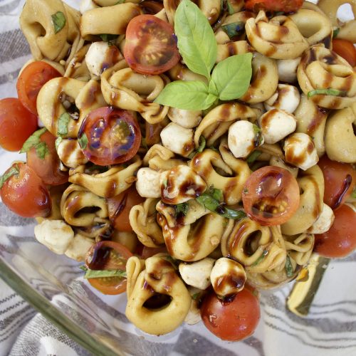 Tortellini Caprese Pasta Salad