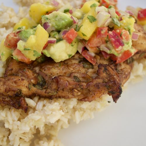 Jerk Chicken With Mango Salsa