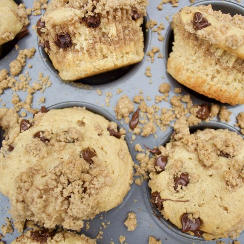 Chocolate Chip Coffee Cake Muffins