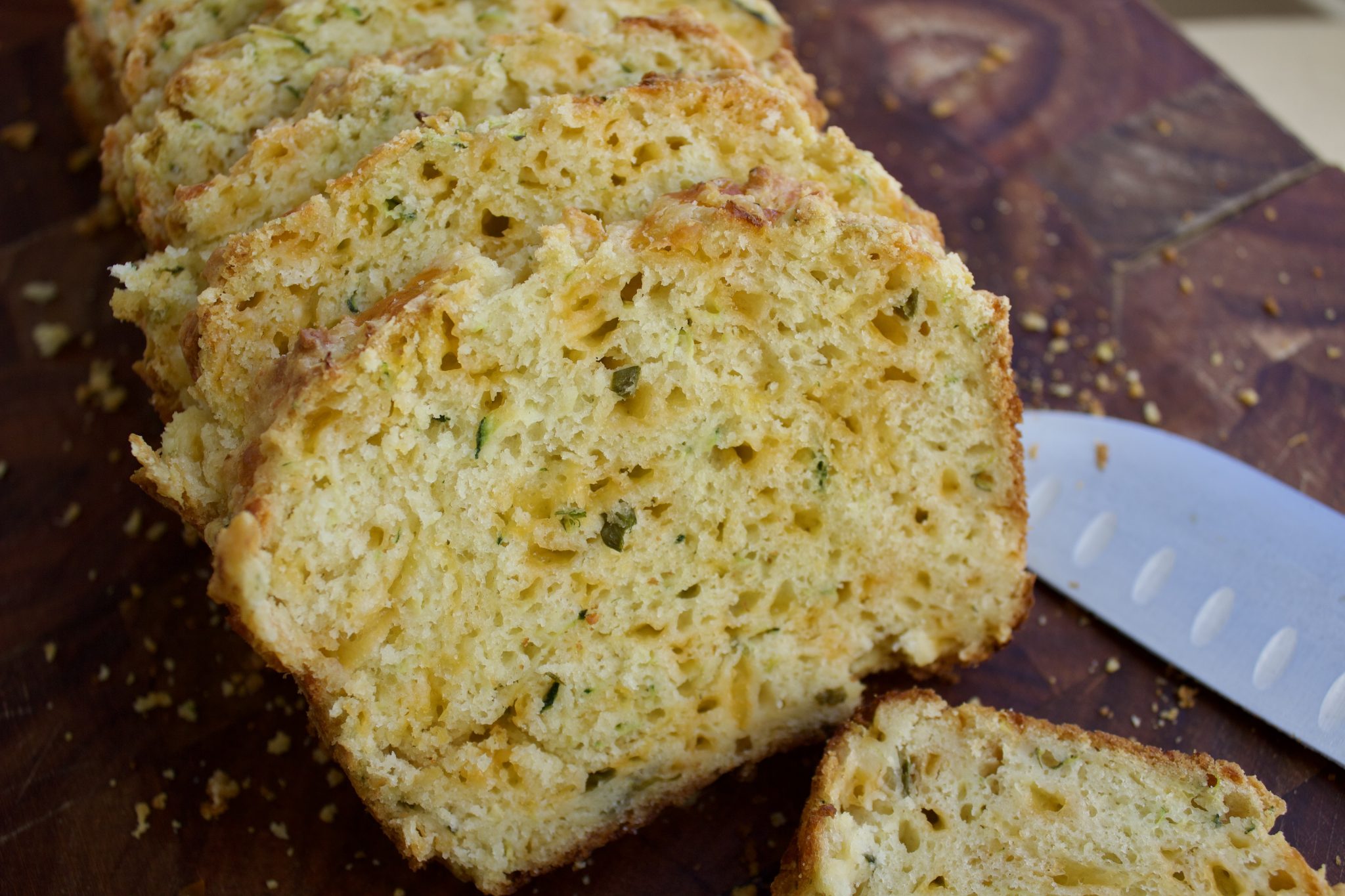 Zucchini Cheese Bread - The Hungry Lyoness